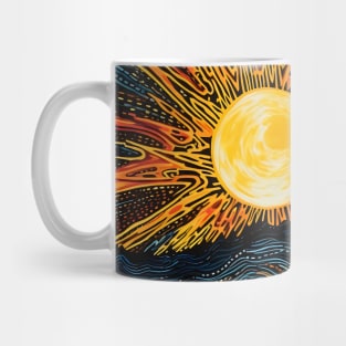 Cosmic Canvas: Whimsical Art Prints Featuring Abstract Landscapes, Galactic Wonders, and Nature-Inspired Delights for a Modern Space Adventure! Mug